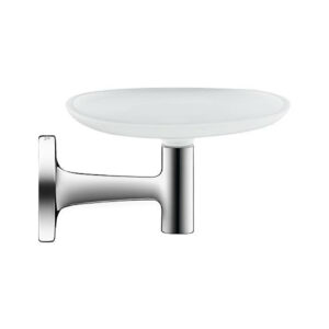 Ziepju trauks STARCK T, ar turētāju, matēts stikls/ chrome, DURAVIT