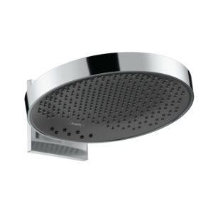 Dušas galva RAINFINITY, D=360mm, 3-jet, ar sienas stiprinājumu, chrome/grey, HANSGROHE