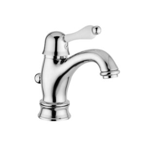 Maisītājs HARMONY, izlietnei, chrome/ceramic white lever, GIULINI