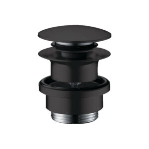 Noplūde PUSH-OPEN, izlietnei, Matt Black, HANSGROHE