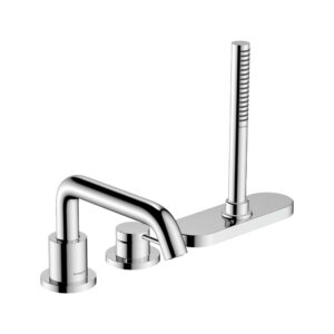 Maisītājs TECTURIS S, vannai, no virsmas, 3 d., ar rokas dušas kompl. un s-box, chrome, HANSGROHE