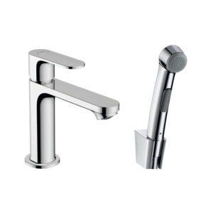 Maisītājs REBRIS S, izlietnei, ar bidettu, chrome, HANSGROHE