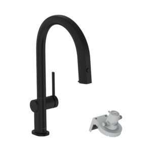 Maisītājs AQITTURA M91, virtuves, filtra sistēmai, black matt, HANSGROHE