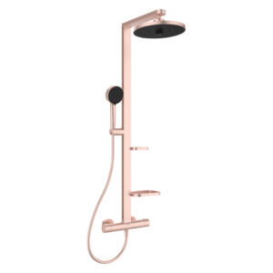Dušas sistēma CERATHERM ALU+, ar termostatu, rokas dušu, augš dušu D260mm, Rose, IDEAL STANDARD