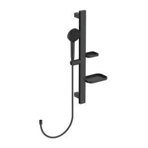 Dušas komplekts IDEALRAIN ALU+, ar stieni 600mm un dušas galvu100mm, Silk Black, IDEAL STANDARD