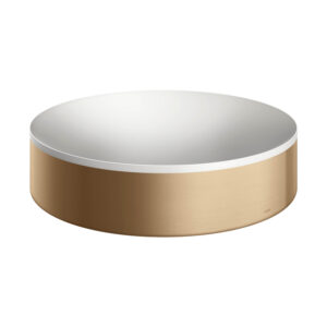 Izlietne AXOR SUITE, D 400mm, White/Brushed Bronze, AXOR