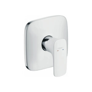 Maisītājs dušai PURAVIDA, bez pārslēgas, dekor.daļa, white/chrome, HANSGROHE