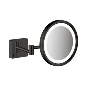 Spogulis kosmetiskais ADD STORIS, ar LED un slēdzi, palielināšana x3, Black Matt, HANSGROHE