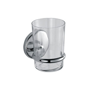 Glāze ar turētāju. COLORELLA, chrome, INDA