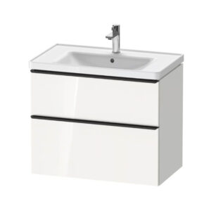 Izlietne 800mm ar skapi D-NEO, 784x452xH440mm, ar 2 atvilknēm, White highgloss, DURAVIT