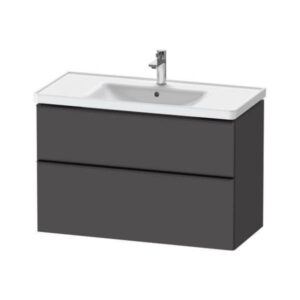 Izlietne 1000mm ar skapi D-NEO, 984x452xH440mm, ar 2 atvilknēm, Graphit Matt, DURAVIT