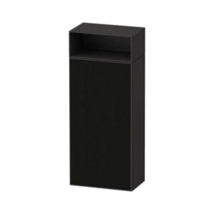 Penāls ZENCHA, 400x240xH961mm, ar plauktu, labais, BlackLineStructure/GraphiteSuperMatt, DURAVIT