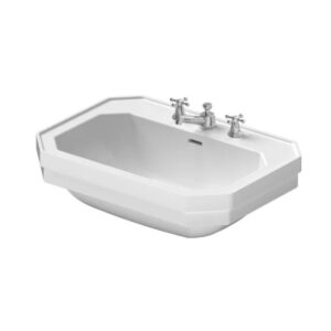 Izlietne 1930, 700x500mm, 3-caur., white/WG, DURAVIT