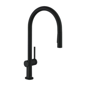 Miasītājs TALIS M54 210, virtuves, ar 2-režīmu izvelkamu snīpi, black matt, HANSGROHE