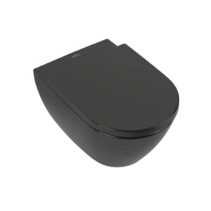 Klozetpods SUBWAY 2.0, rimless, piekarams, Ebony/CeramicPlus, VILLEROY&BOCH
