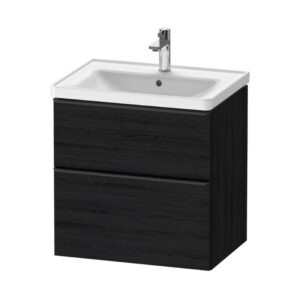 Izlietne 650mm ar skapi D-NEO, 634x452xH440mm, ar 2 atvilknēm, Black Oak, DURAVIT