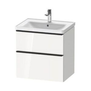 Izlietne 650mm ar skapi D-NEO, 634x452xH440mm, ar 2 atvilknēm, White highgloss, DURAVIT