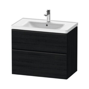 Izlietne 800mm ar skapi D-NEO, 784x452xH440mm, ar 2 atvilknēm, Black Oak, DURAVIT