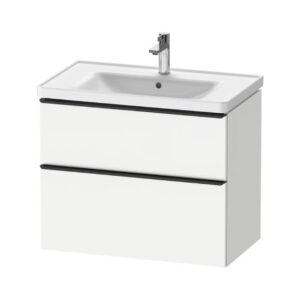 Izlietne 800mm ar skapi D-NEO, 784x452xH440mm, ar 2 atvilknēm, White Matt, DURAVIT