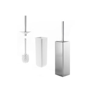 Tualetes birste DIVO, chrome/ white, INDA