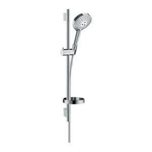 Dušas komplekts RAINDANCE SELECT S120, 3-jet, PowderRain, ar stieni 65cm, chrome, HANSGROHE
