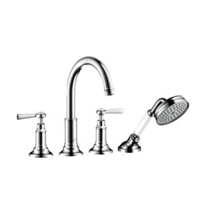 Maisītājs AXOR MONTREUX, vannas malai, ar dušas komplektu, chrome, HANSGROHE