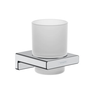 Glāze ADDSTORIS, ar turētāju, chrome, HANSGROHE