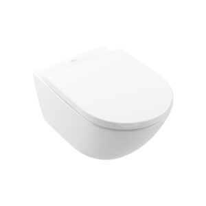 Klozetpods SUBWAY 3.0 TwistFlush, piekarams, ar vāku softclosing, white/CP, VILLEROY&BOCH