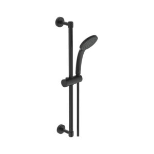 Dušas komplekts IDEALRAIN SOFT, ar stieni 60cm, šļūteni un dušas galvu, Black Matt, IDEAL STANDARD