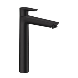Maisītājs TALIS E, izlietnes, augstais, bez pop-up, black matt, HANSGROHE