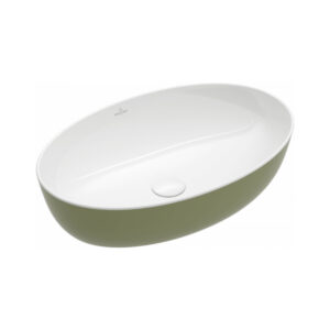 Izlietne ARTIS, 610x410mm, uz virsmu liekama, White/Sage Green, VILLEROY&BOCH