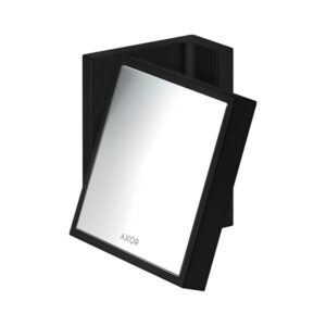 Spogulis kosmetiskais AXOR UNIVERSAL RECTANGULAR, palielināšana x1,7, Black Matt, AXOR