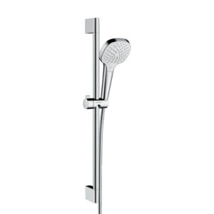 Dušas komplekts CROMA SELECT E VARIO, ar stieni 65cm, white/chrome, HANSGROHE