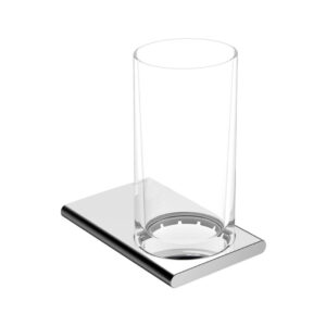 Glāze EDITION 400 ar turētāju, chrome/glass, KEUCO