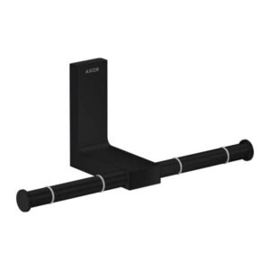 Tualetes papīra turētājs dubultais AXOR UNIVERSAL RECTANGULAR, Black Matt, AXOR