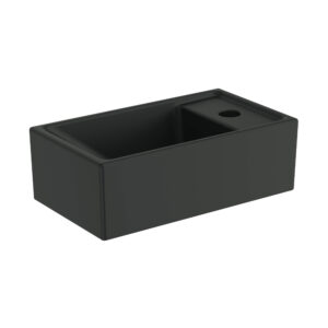 Izlietne TEMPO, 370x210mm, vieta krānam labājā pusē, Black matt, IDEAL STANDARD