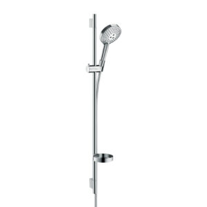 Dušas komplekts RAINDANCE PowderRain, ar stieni 90cm, šļūteni 160cm un rokas dušu, chrome, HANSGROHE