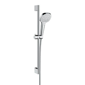 Dušas komplekts CROMA SELECT MULTI, ar rokas dušu, statīvu 650mm, šļūteni, chrome/white, HANSGROHE