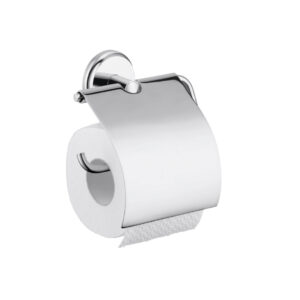 Tualetes papīra turētājs LOGIS CLASSIC ar vāku,chrome, HANSGROHE