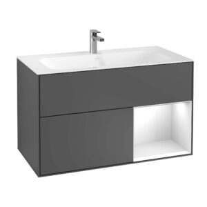 Mēbele izlietnei FINION, 996x591x498mm, ar apgaismojumu, antracite matt/glossy white, VILLEROY&BOCH