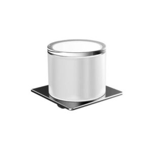 Škidro ziepju dozators ART, ar turētāju, chrome/satin crystal, EMCO