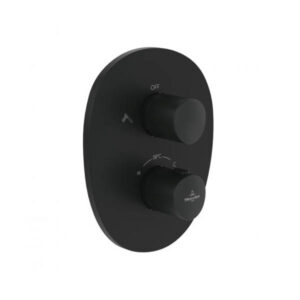 Maisītājs ANTAO, dušai, 2-funkciju, ārējā daļa, ar termostatu, Matt Black, VILLEROY&BOCH