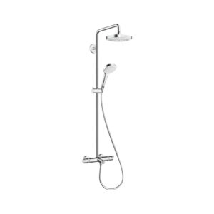 Dušas sistēma CROMA SELECT E180, ar maisītāju vannai, dušas galvu un rokas dušu, chrome, HANSGROHE
