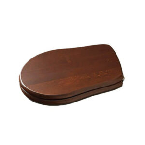 Vāks klozetpodam RETRO, softclosing,  Walnut/chrome, KERASAN