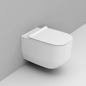 Klozetpods ALBA, Rimless, piekarams, white, CERAMICA DOLOMITE