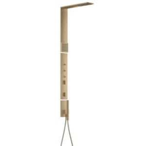 Dušas sistēma AXOR Shower, ar  termostatu, augš. galvu 110/220, rokas dušu, Brushed Bronze, AXOR
