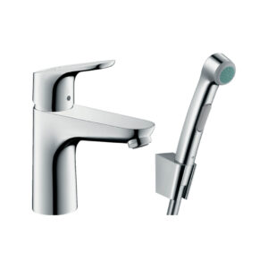 Maisītājs FOCUS, izlietnei, ar bidettu, chrome, HANSGROHE