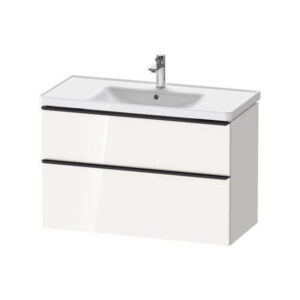 Izlietne 1000mm ar skapi D-NEO, 984x452xH440mm, ar 2 atvilknēm, White highgloss, DURAVIT