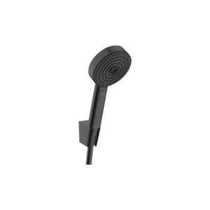 Dušas komplekts PULSIFY, ar turētāju, šļūteni 125cm un dušas galvu 3-jet,  black matt, HANSGROHE