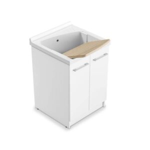 Skapis REVINE, saimniecības izlietnei 610x610mm, grīdas, white, CERAMICA DOLOMITE